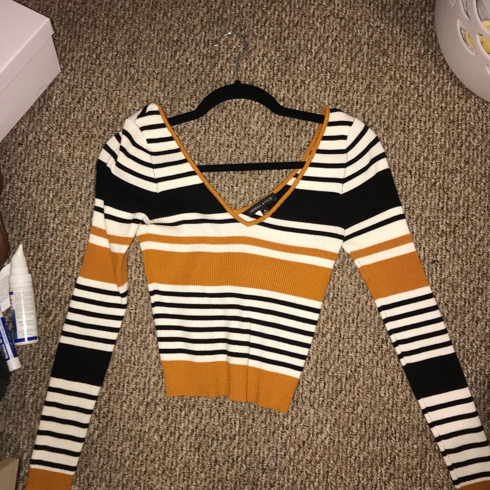 NWOT Kendall & Kylie Striped Sweater